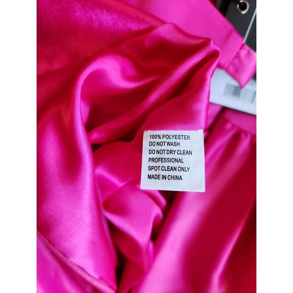 NWT Mac Duggal Bow Bubble Mini Dress Size 4 Hot Pink #9J505 - Picture 9 of 10